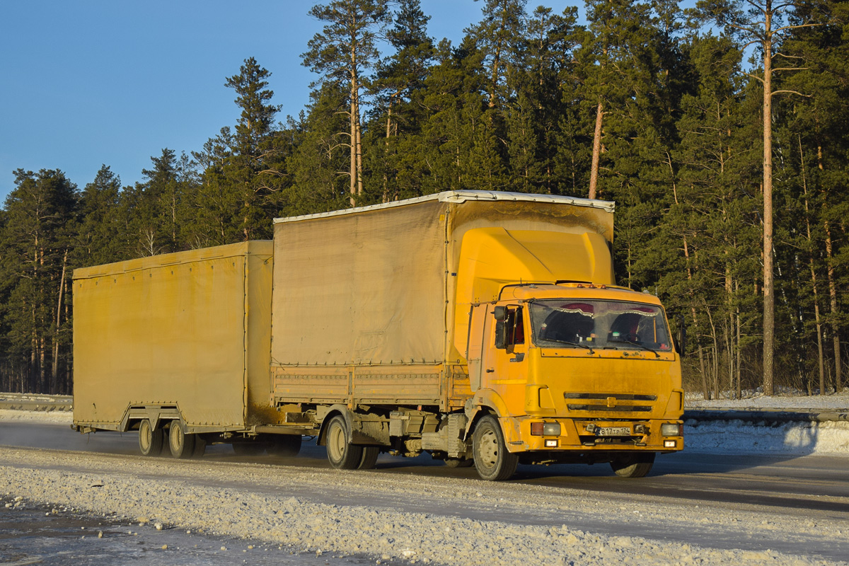 Челябинская область, № Т 817 ТР 174 — КамАЗ-4308-R4(28)