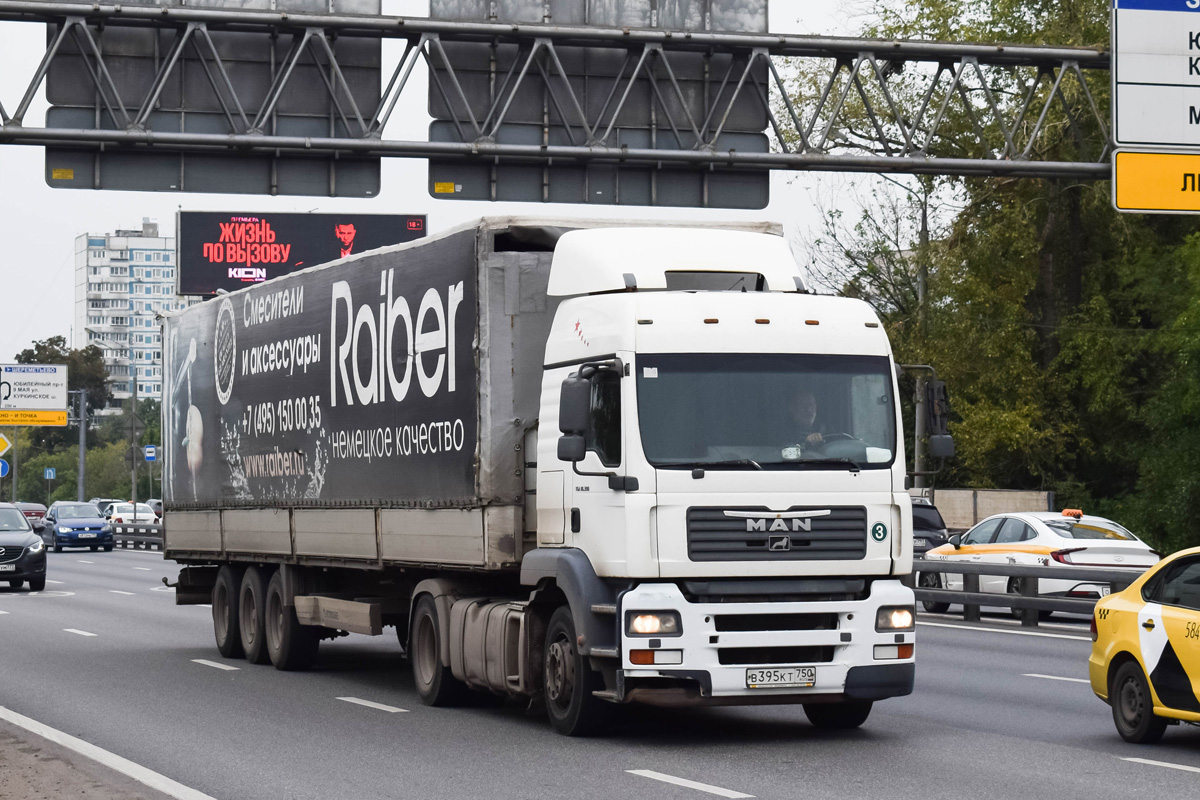 Московская область, № В 395 КТ 750 — MAN TGA 18.390