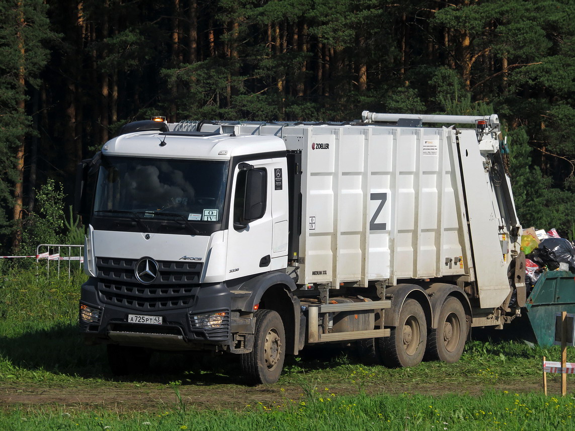 Кировская область, № А 725 РТ 43 — Mercedes-Benz Arocs 3336 [Z9M]