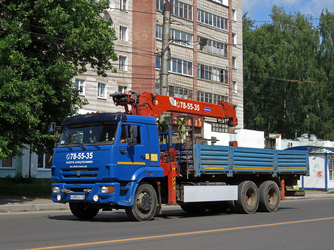Кировская область, № Е 384 ОС 43 — КамАЗ-65117-N3(78)