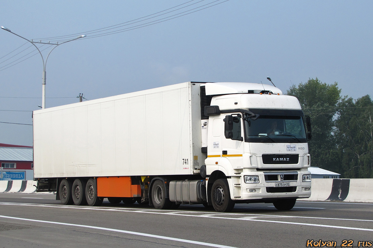 Алтайский край, № С 875 СР 22 — КамАЗ-5490-S5(87)