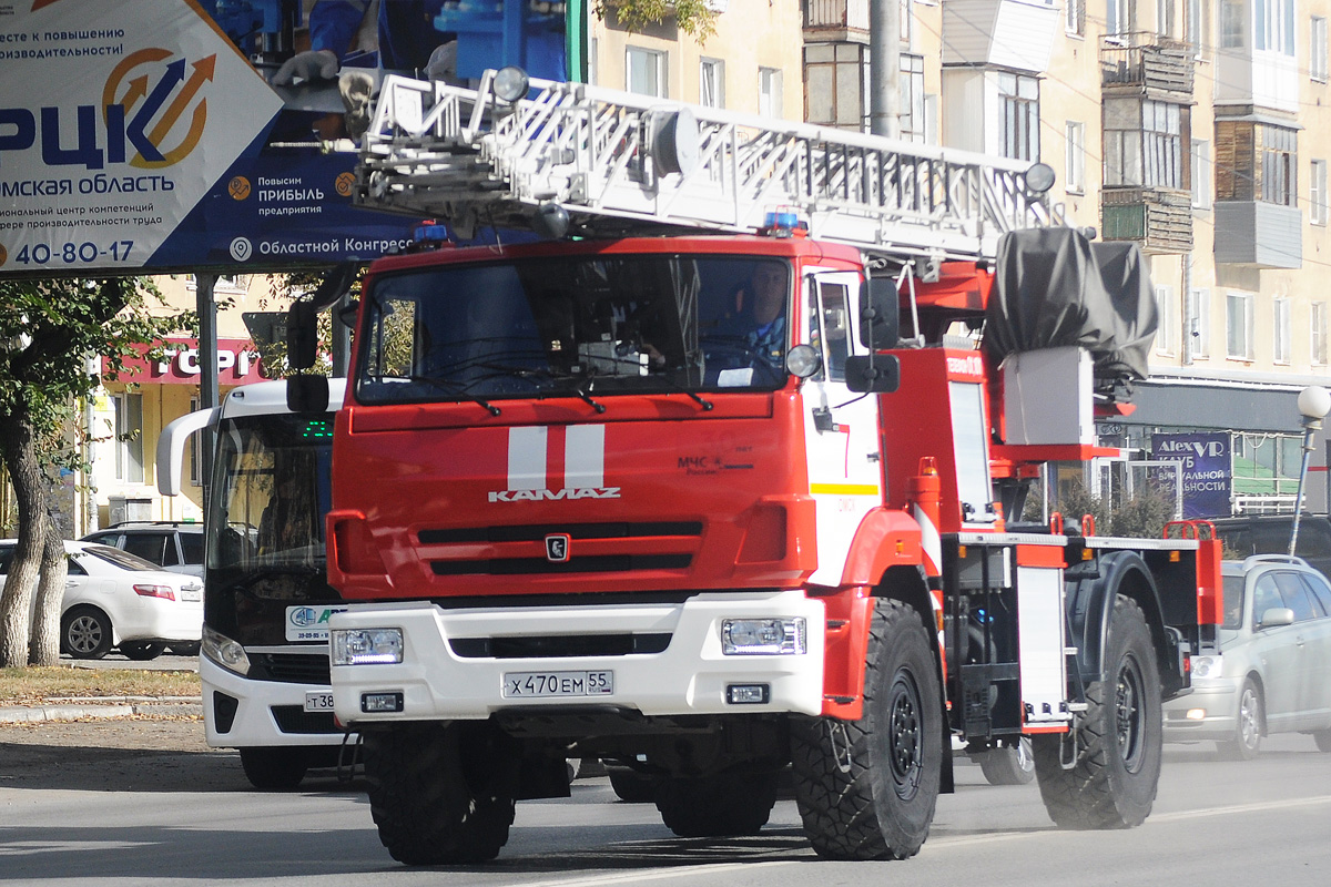 Омская область, № Х 470 ЕМ 55 — КамАЗ-43502-D5(66)