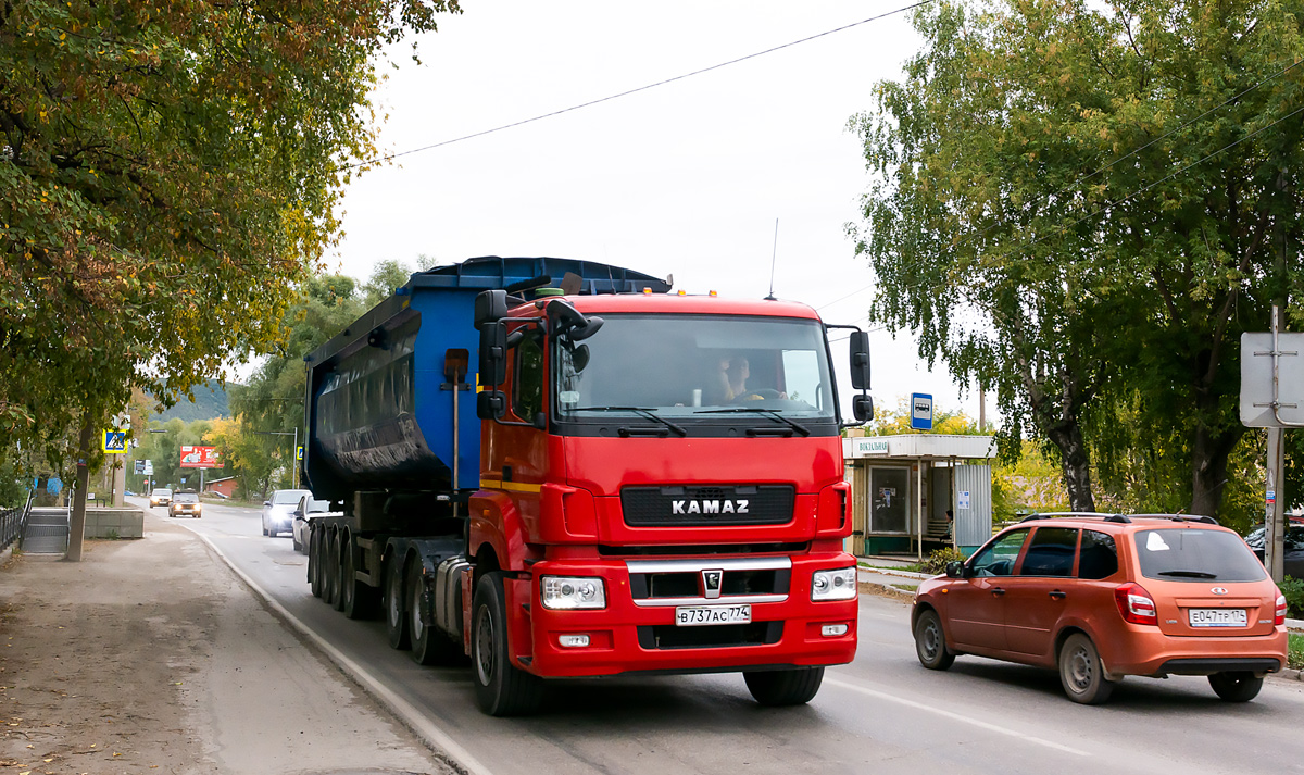 Челябинская область, № В 737 АС 774 — КамАЗ-65806-T5(68)