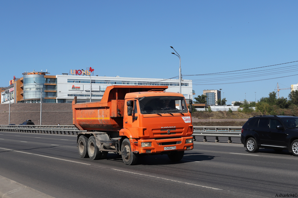 Красноярский край, № У 340 ВМ 124 — КамАЗ-65115-N3(78)