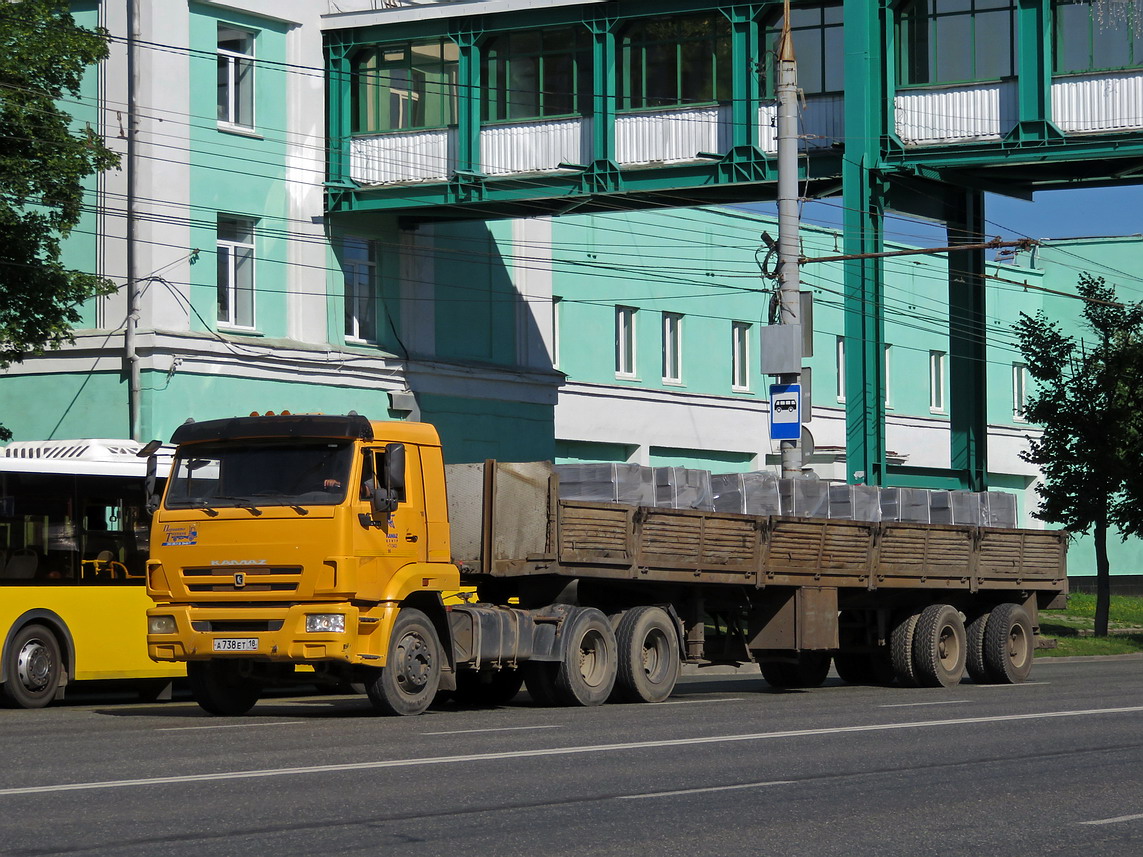 Удмуртия, № А 738 ЕТ 18 — КамАЗ-65116-N3(78)
