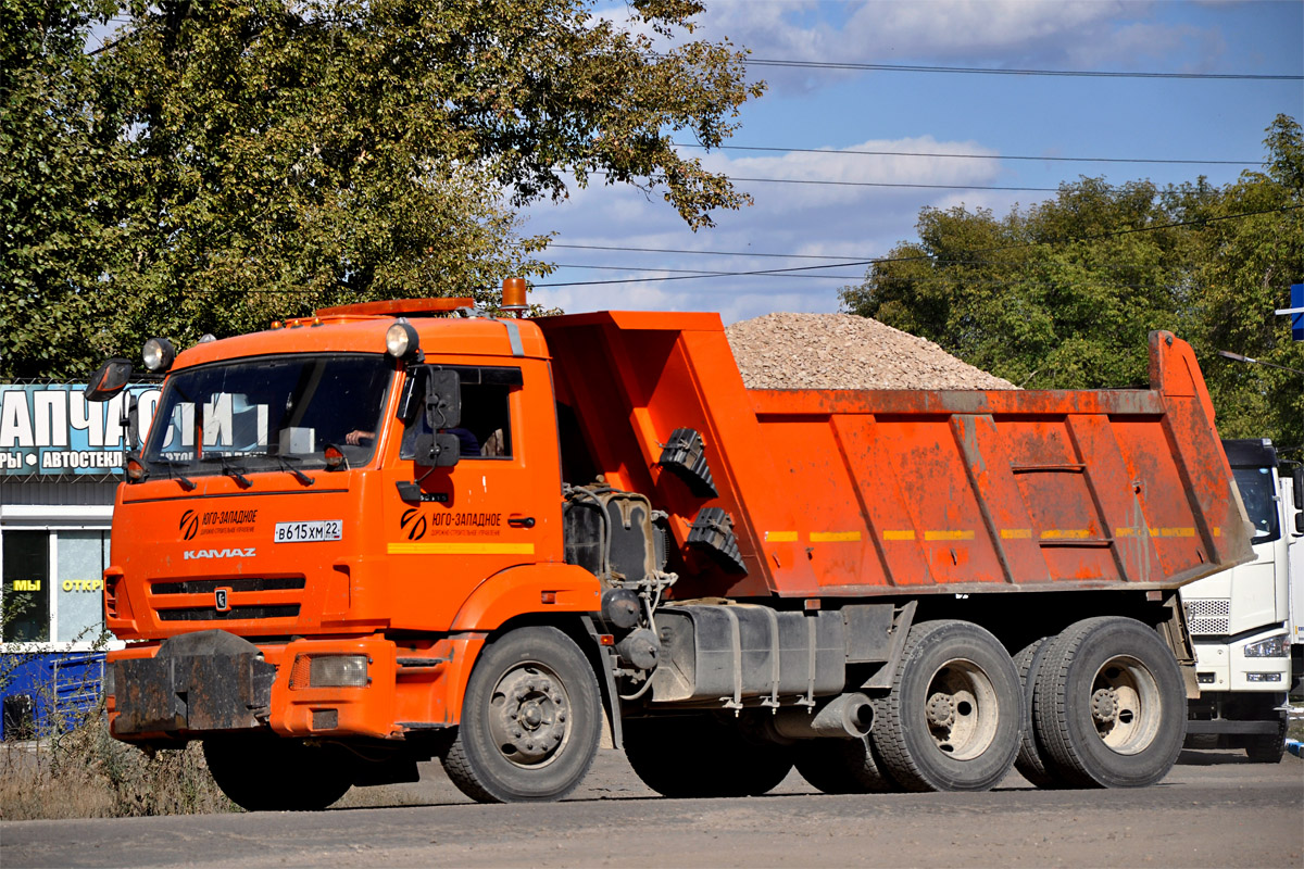 Алтайский край, № В 615 ХМ 22 — КамАЗ-65115-L4(19)