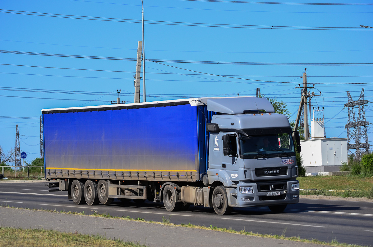 Пермский край, № О 191 ТН 159 — КамАЗ-5490-S5(87)