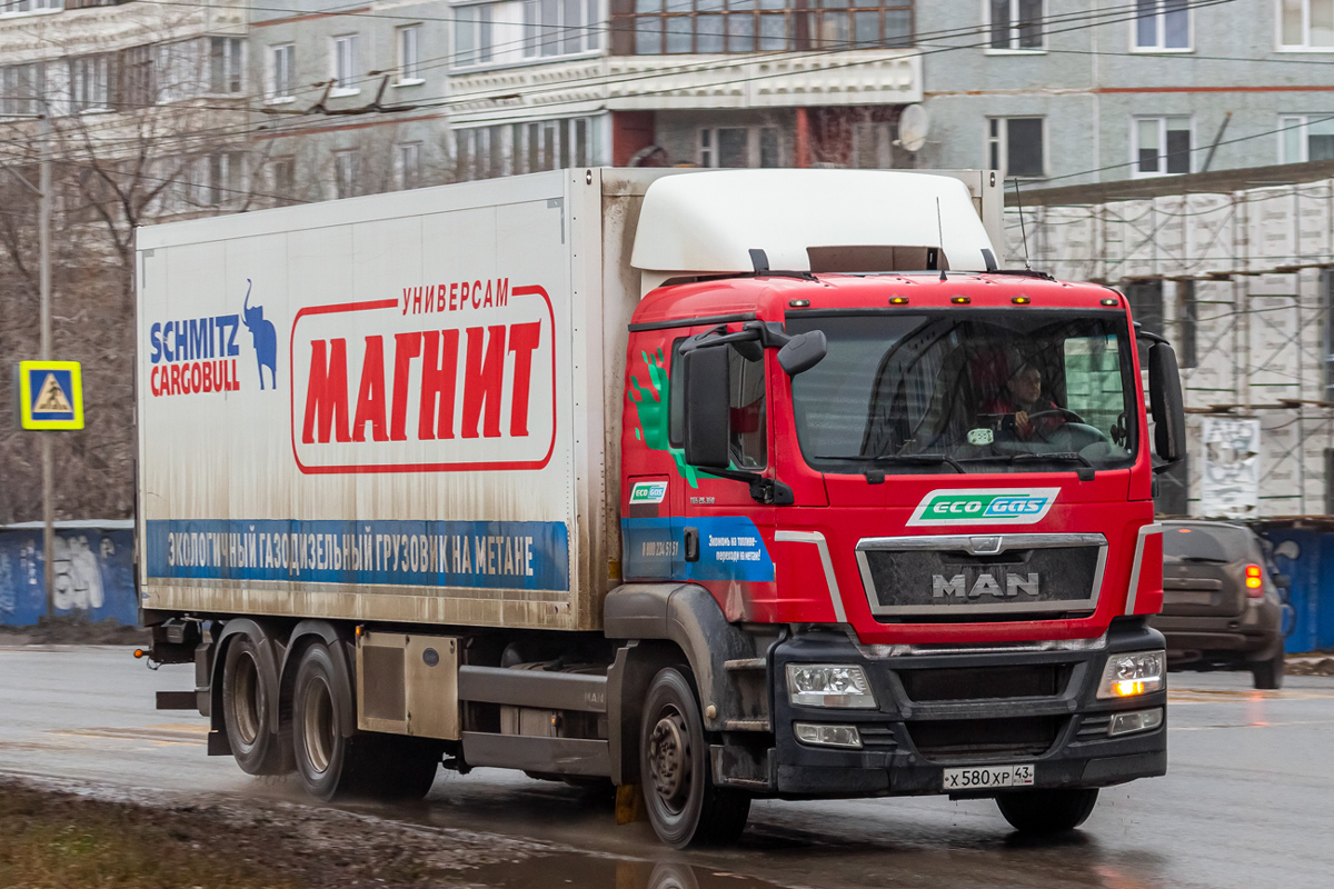 Омская область, № Х 580 ХР 43 — MAN TGS 28.360
