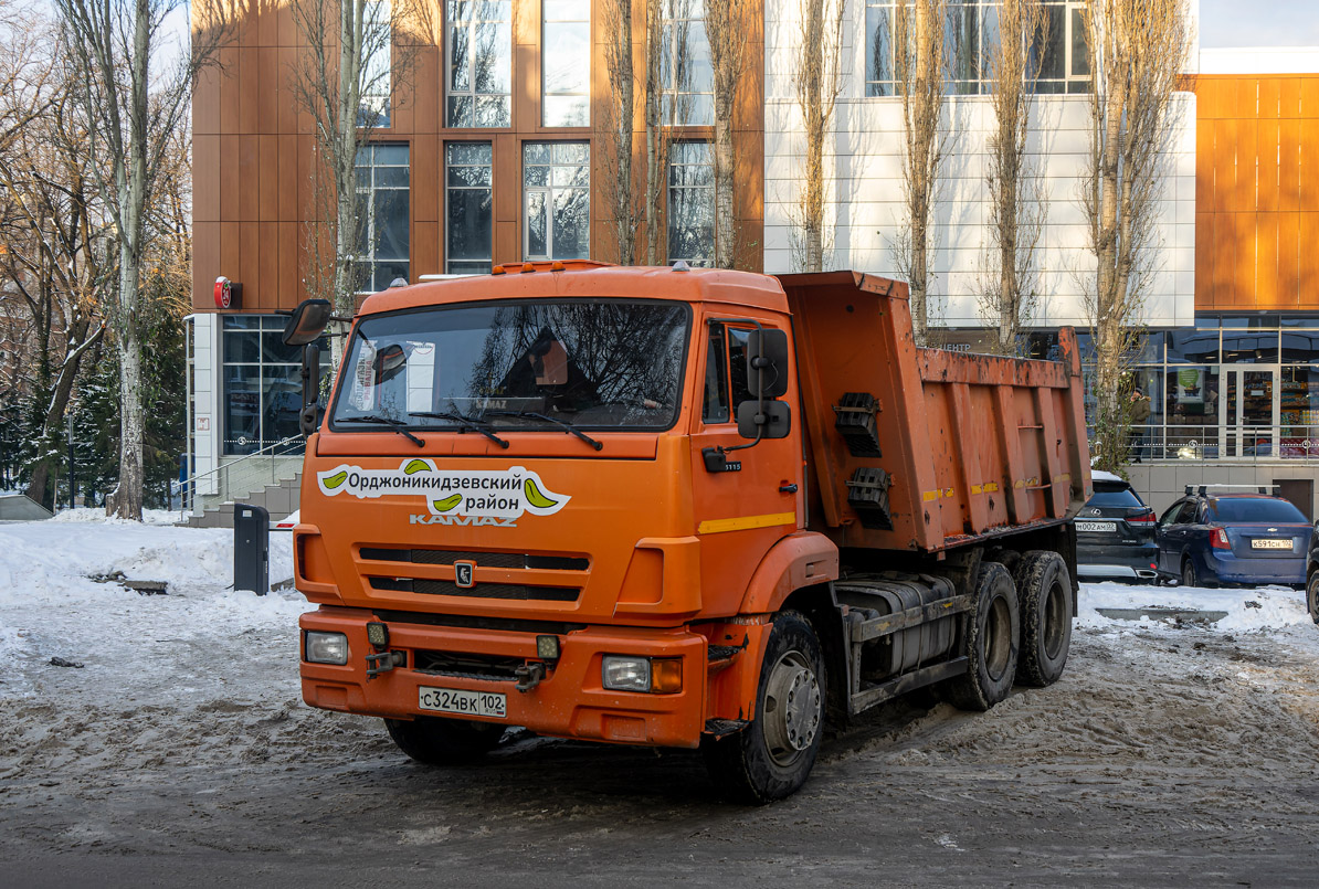 Башкортостан, № С 324 ВК 102 — КамАЗ-65115-A4(23)