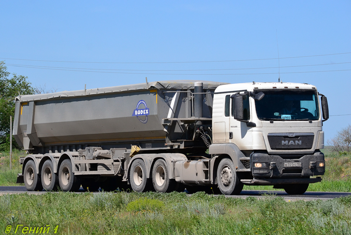 Волгоградская область, № В 701 УС 134 — MAN TGS 33.480