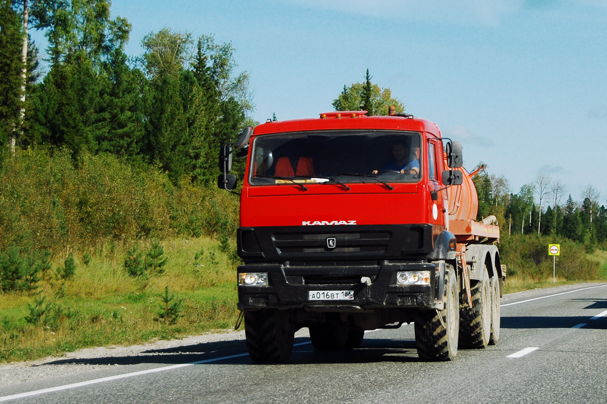 Ханты-Мансийский автоном.округ, № А 016 ВТ 186 — КамАЗ-43118-46