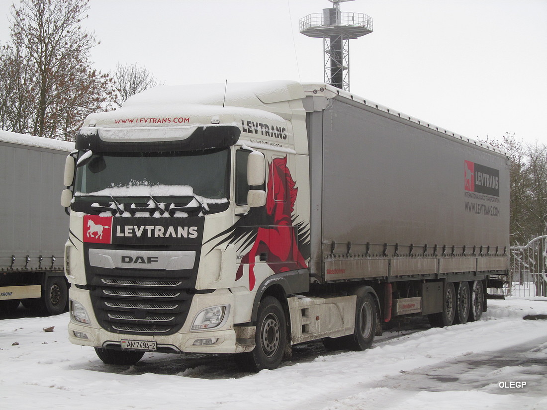 Витебская область, № АМ 7494-2 — DAF XF Euro6 FT