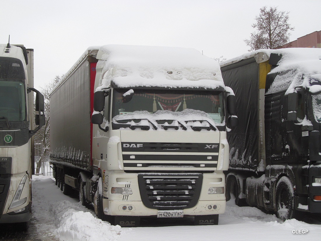 Смоленская область, № М 420 КТ 67 — DAF XF105 FT
