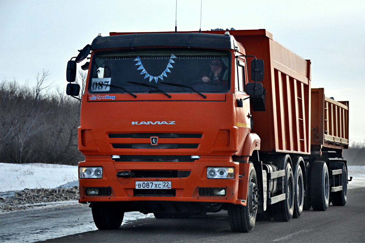 Алтайский край, № В 087 ХС 22 — КамАЗ-6520-K4(29)