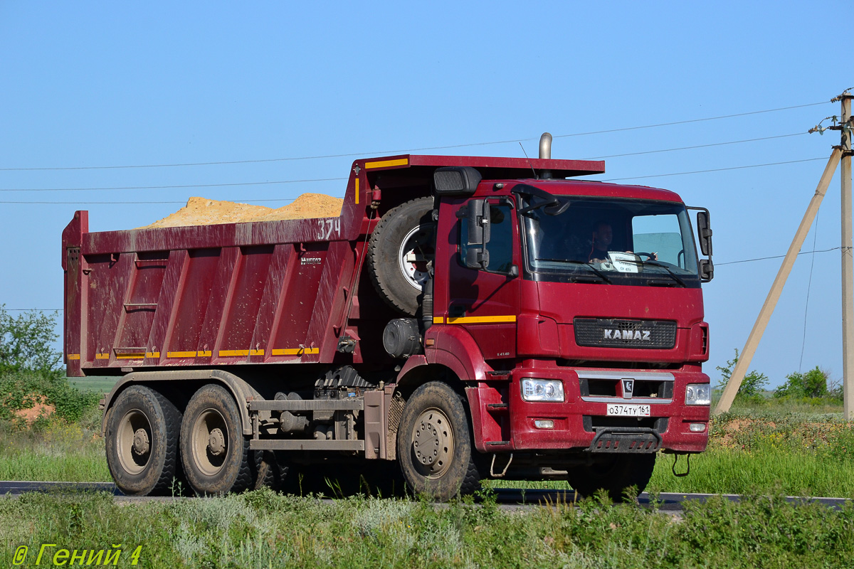 Волгоградская область, № 374 — КамАЗ-6580-S5(87)