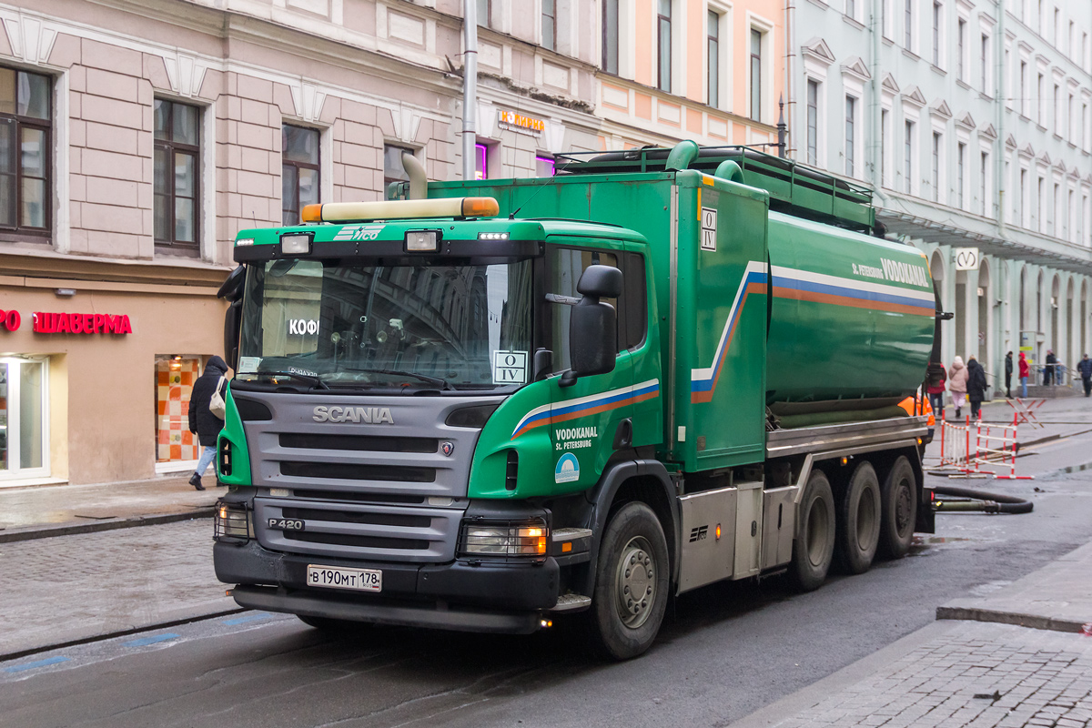 Санкт-Петербург, № В 190 МТ 178 — Scania ('2004) P420