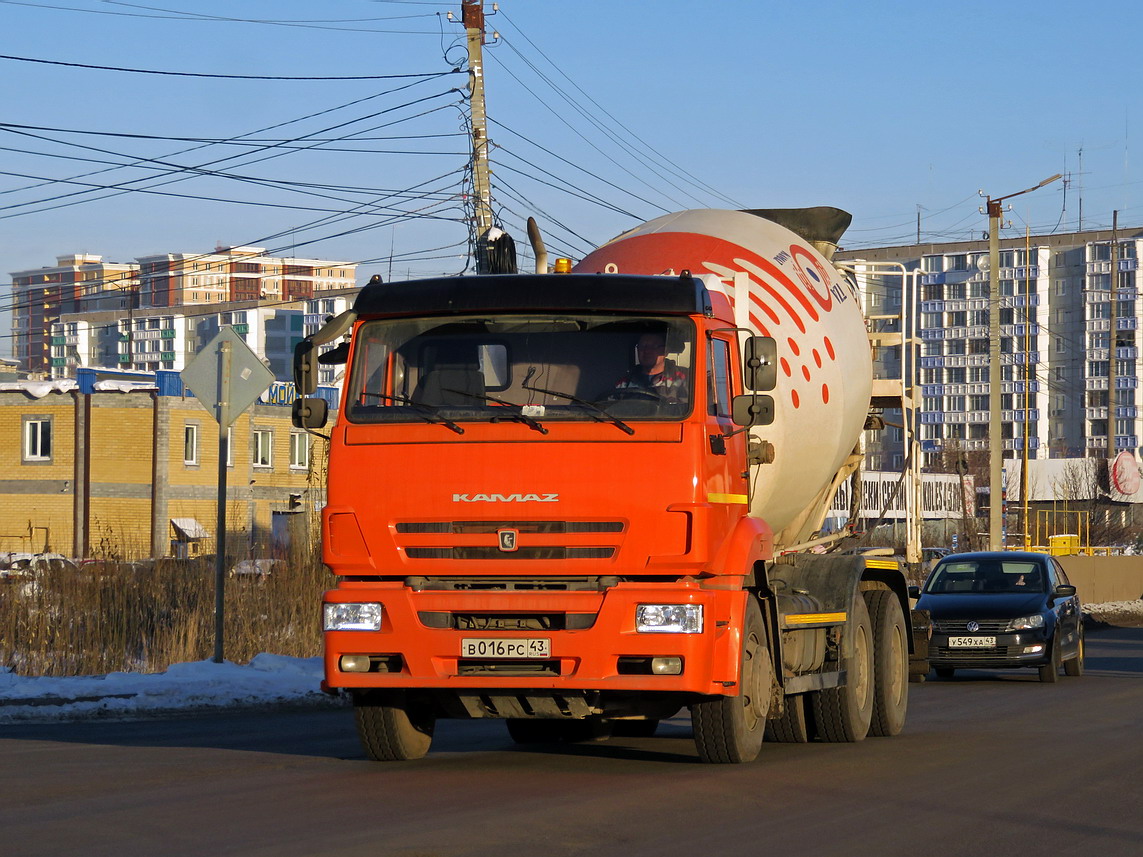 Кировская область, № В 016 РС 43 — КамАЗ-6520-A5(48)