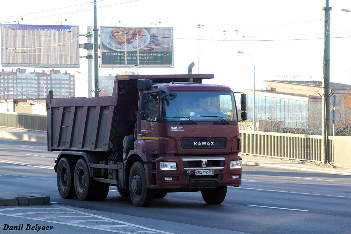 Санкт-Петербург, № К 027 УК 198 — КамАЗ-6580-S5(87)