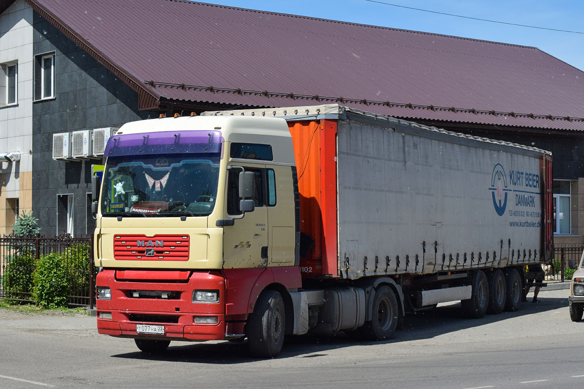 Алтайский край, № Т 077 НА 22 — MAN TGA 18.460