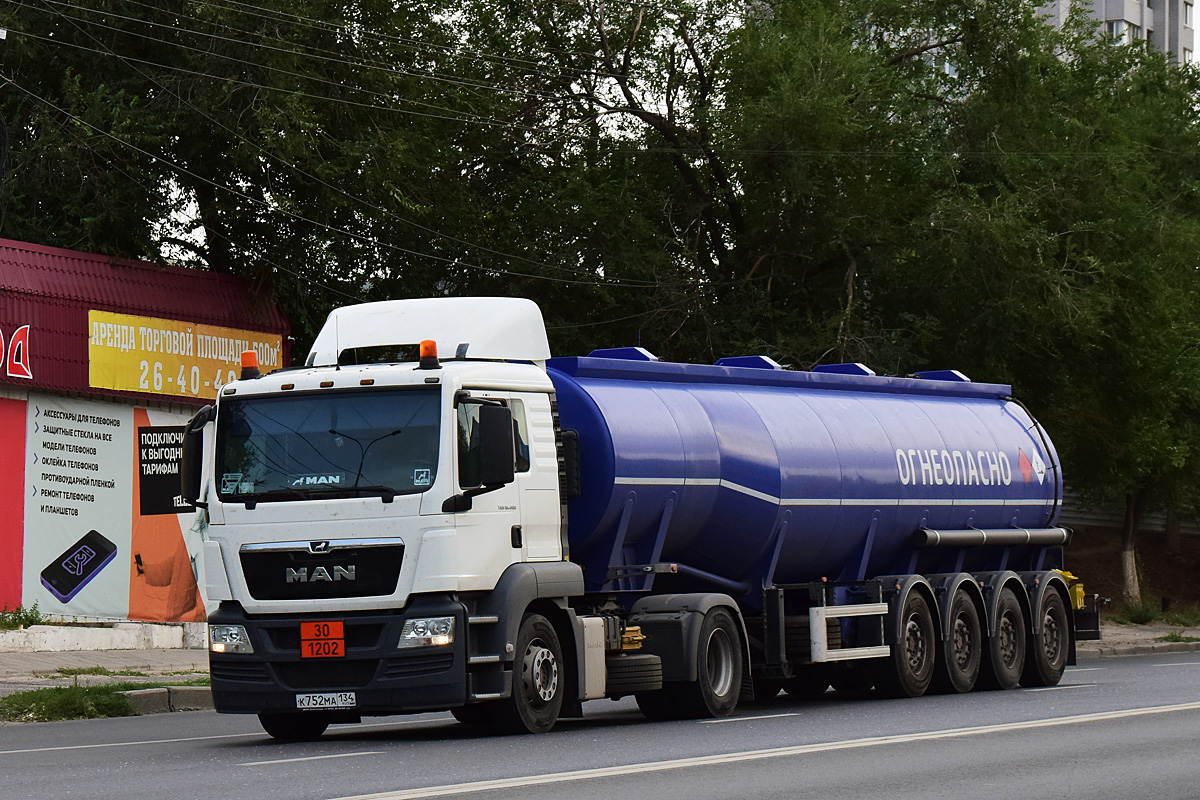 Волгоградская область, № К 752 МА 134 — MAN TGS 18.400