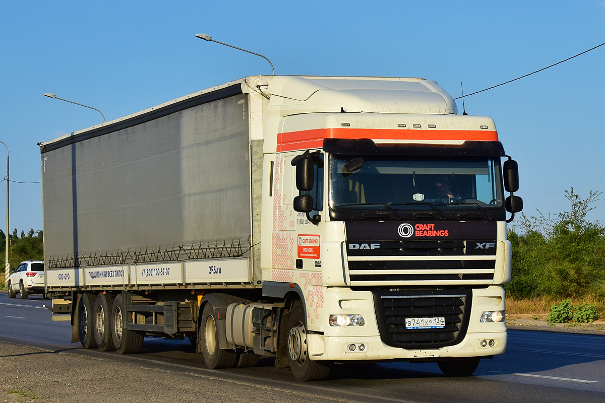 Волгоградская область, № В 741 ХР 134 — DAF XF105 FT