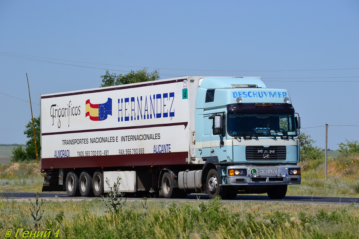 Ставропольский край, № Р 365 ТК 26 — MAN F2000 19.414