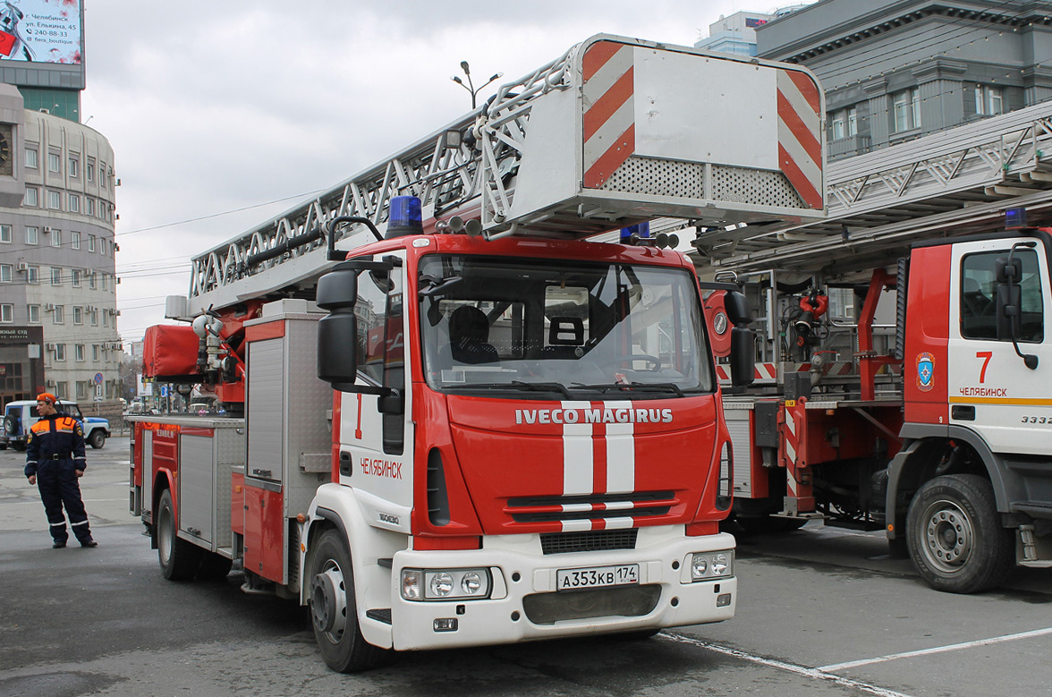 Челябинская область, № А 353 КВ 174 — IVECO EuroCargo ('2008); Челябинская область — Чемпионат УрФО по пожарному триатлону  и день пожарной охраны 2018