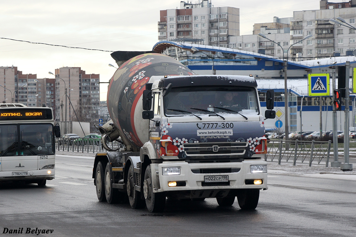 Санкт-Петербург, № М 022 СР 198 — КамАЗ-65201-B5(49)