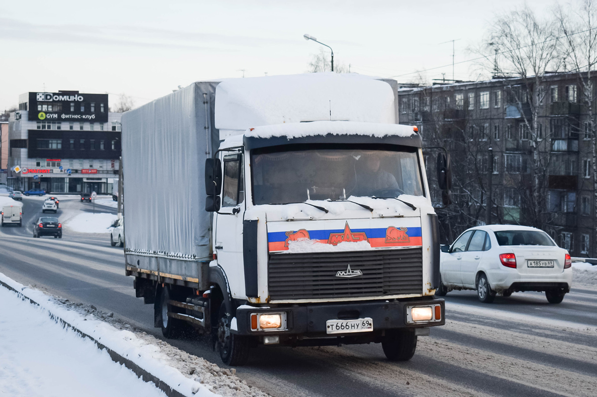 Тверская область, № Т 666 НУ 69 — МАЗ-437041