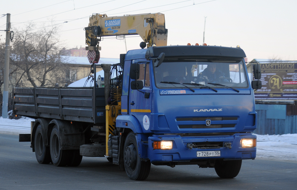 Омская область, № Т 728 РТ 55 — КамАЗ-65117-A4(23)