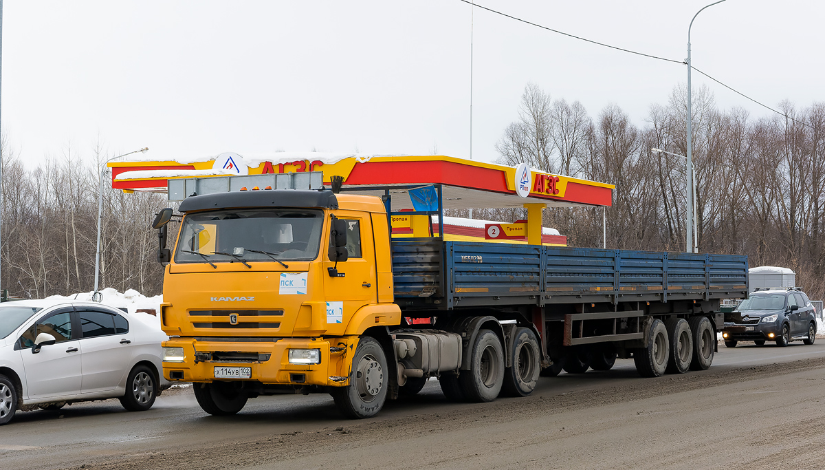 Башкортостан, № Х 114 УВ 102 — КамАЗ-65116-A5(48)