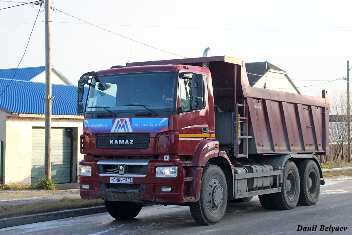 Москва, № Т 818 КТ 797 — КамАЗ-6580-S5(87)
