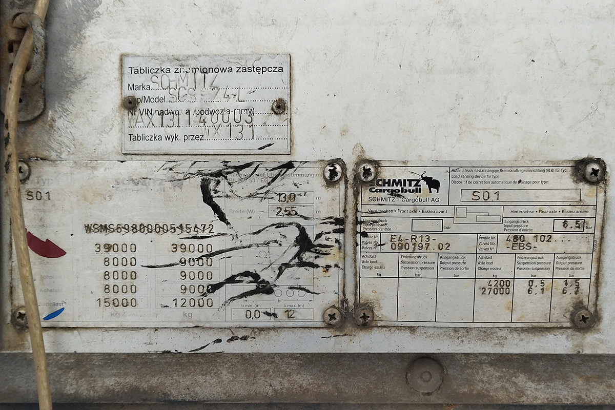 Витебская область, № А 5047 В-2 — Schmitz Cargobull S.CS / SCB*S3T / S01