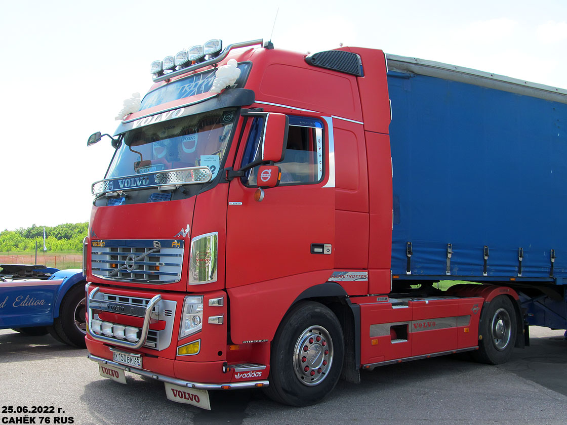 Вологодская область, № К 150 ВК 35 — Volvo ('2008) FH.540; Московская область — Фестиваль Truckfest 2022