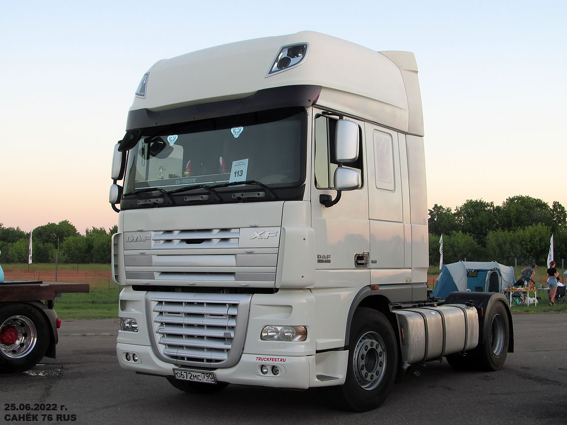 Московская область, № О 672 МС 790 — DAF XF105 FT; Московская область — Фестиваль Truckfest 2022