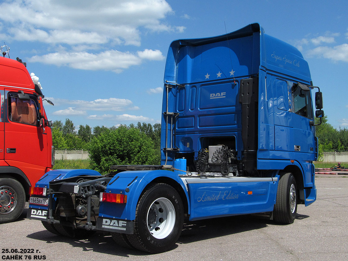 Краснодарский край, № Т 665 ВХ 193 — DAF XF95 FT; Московская область — Фестиваль Truckfest 2022
