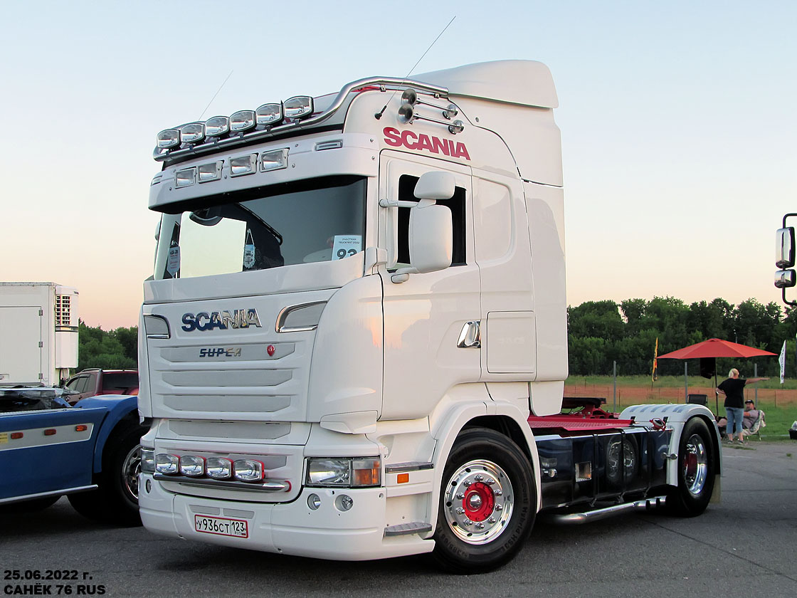Краснодарский край, № У 936 СТ 123 — Scania ('2004) R420; Московская область — Фестиваль Truckfest 2022