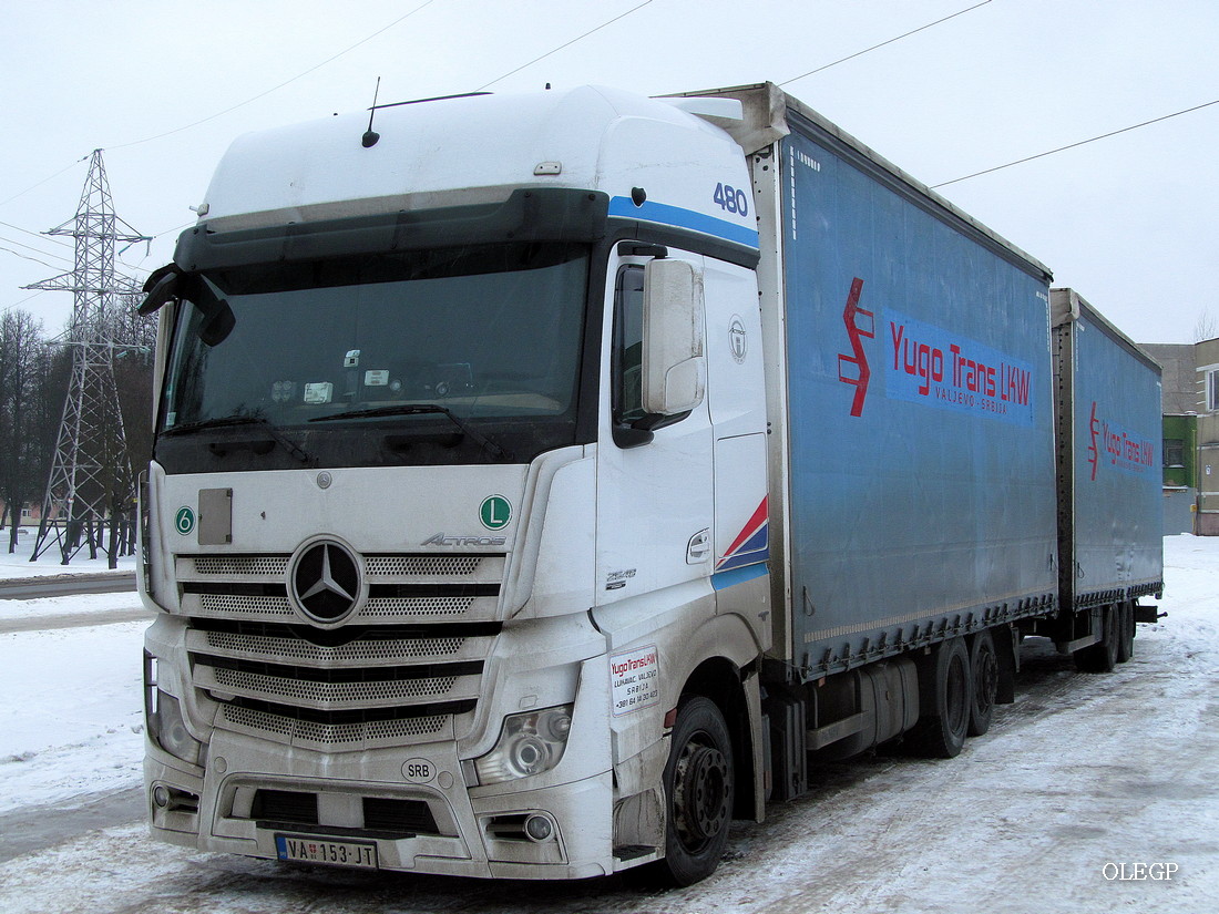 Сербия, № VA 153-JT — Mercedes-Benz Actros ('2011) 2545