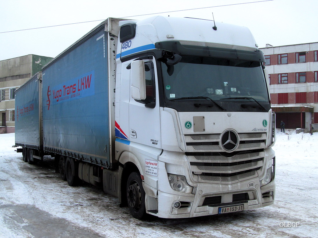 Сербия, № VA 153-JT — Mercedes-Benz Actros ('2011) 2545