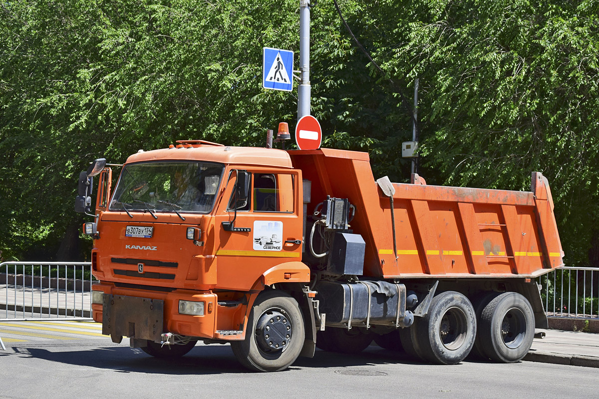 Волгоградская область, № В 307 ВУ 134 — КамАЗ-65115-L4(19)