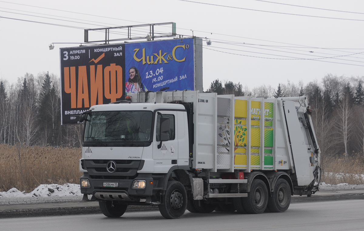 Омская область, № У 086 МК 55 — Mercedes-Benz Actros '09 3336 [Z9M]
