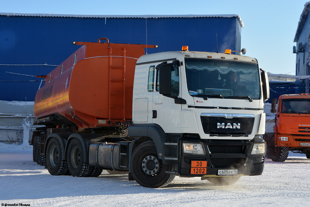 Саха (Якутия), № С 605 КУ 14 — MAN TGS 26.440