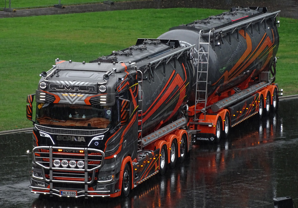 Финляндия, № NLX-590 — Scania ('2016) S-Series (общ. м); Эстония — Tallinn Truck Show 2022