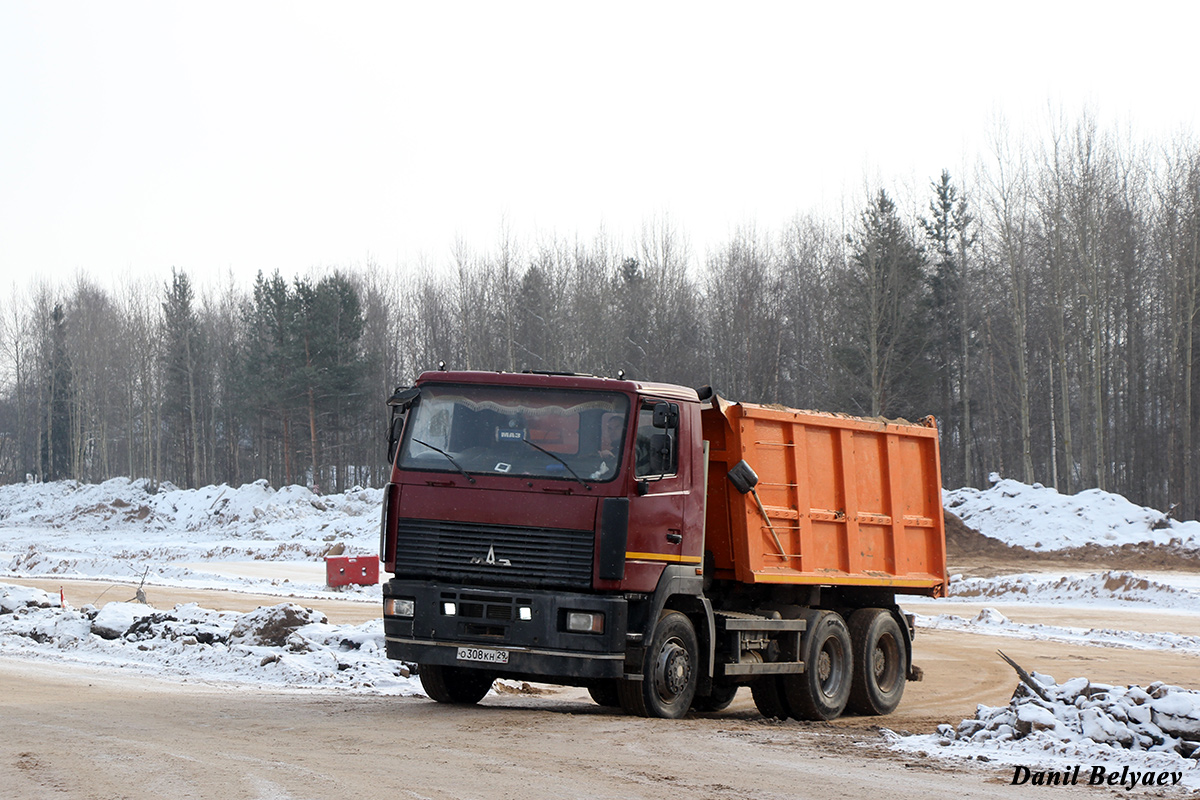 Архангельская область, № О 308 КН 29 — МАЗ-6501A9