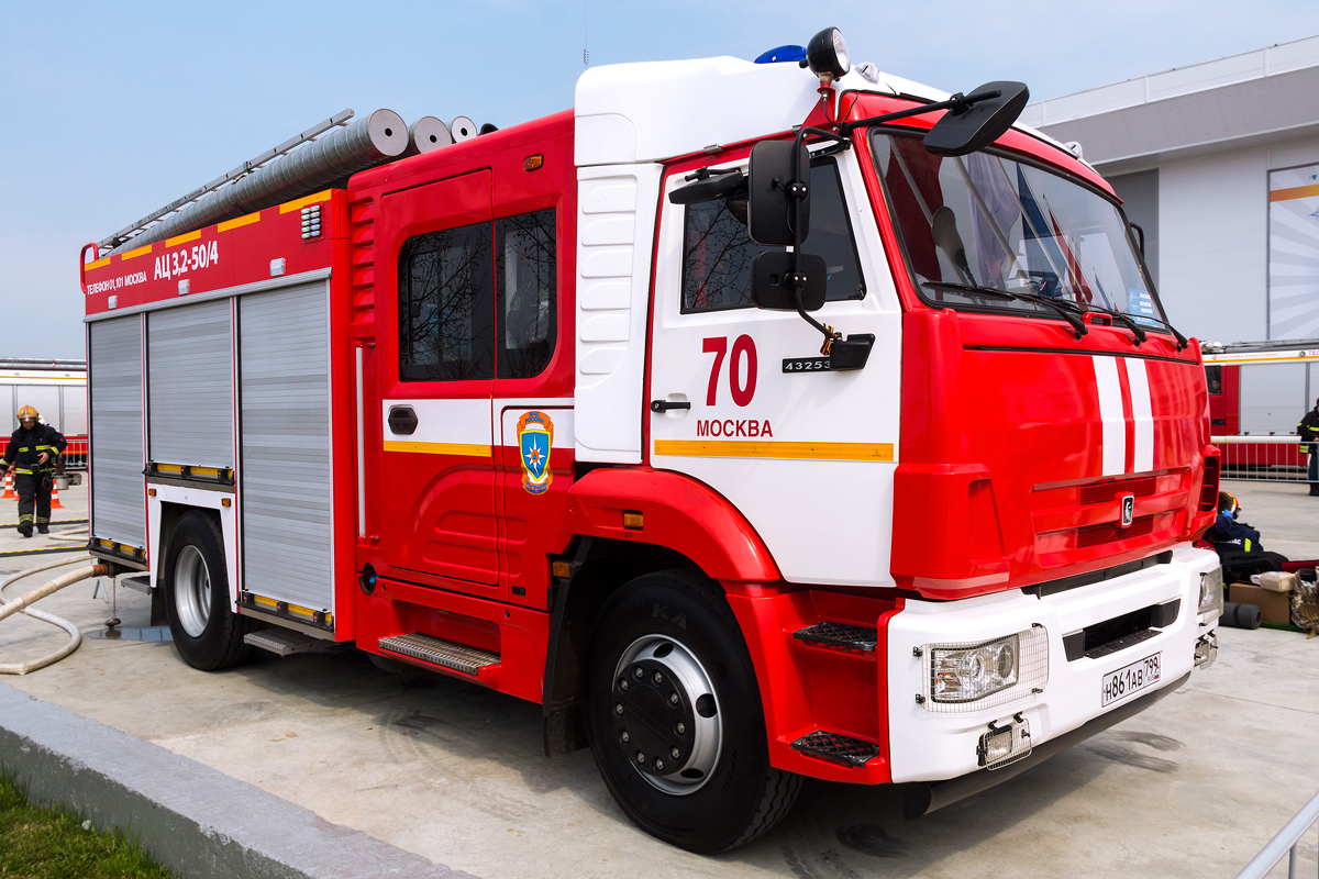 Москва, № Н 861 АВ 799 — КамАЗ-43253-R4(28); Московская область — Выставка "Комплексная безопасность — 2021"