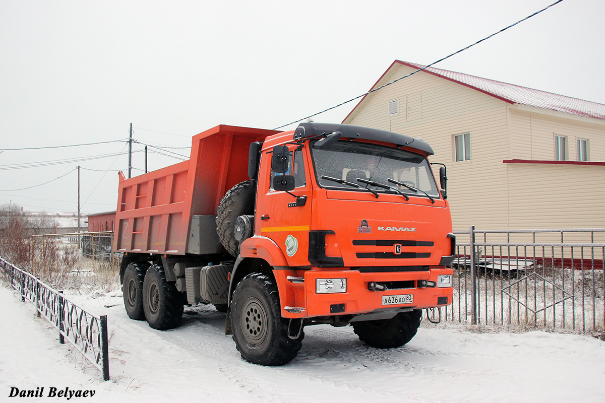 Ненецкий автономный округ, № А 636 АО 83 — КамАЗ-43118 (общая модель)