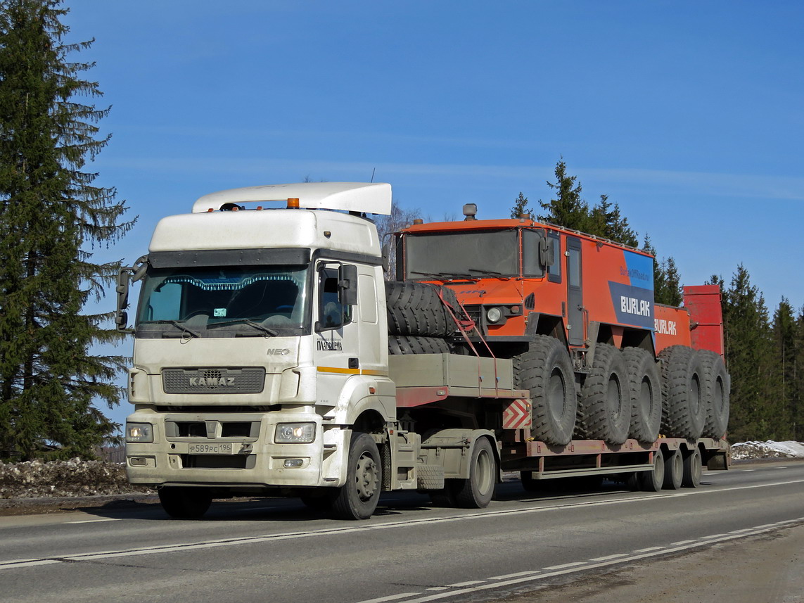 Свердловская область, № Р 589 РС 196 — КамАЗ-5490-S5(87); Свердловская область — Новая спецтехника
