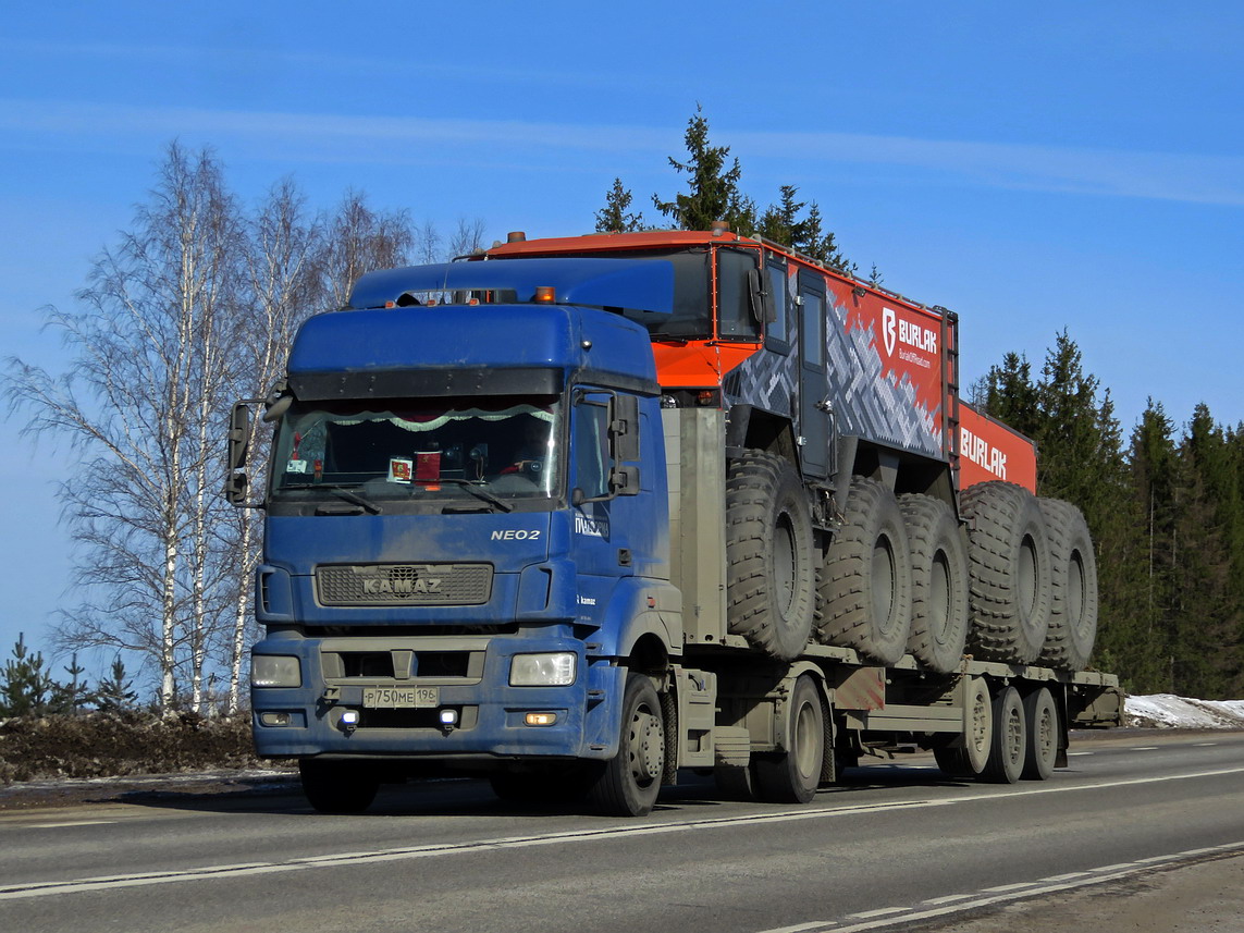 Свердловская область, № Р 750 МЕ 196 — КамАЗ-5490-S5(87); Свердловская область — Новая спецтехника