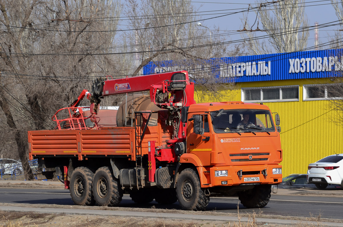 Воронежская область, № О 387 МВ 136 — КамАЗ-43118-50