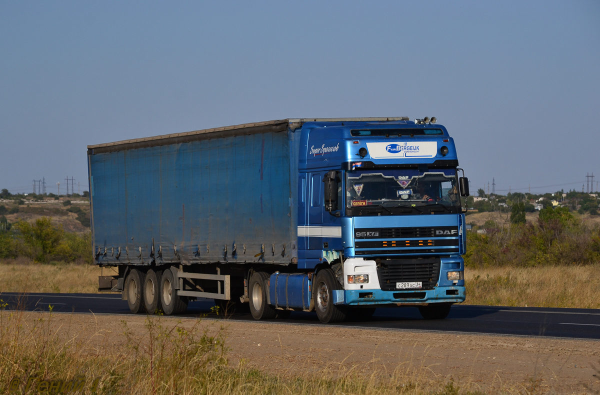 Волгоградская область, № С 289 ХС 34 — DAF 95XF FT